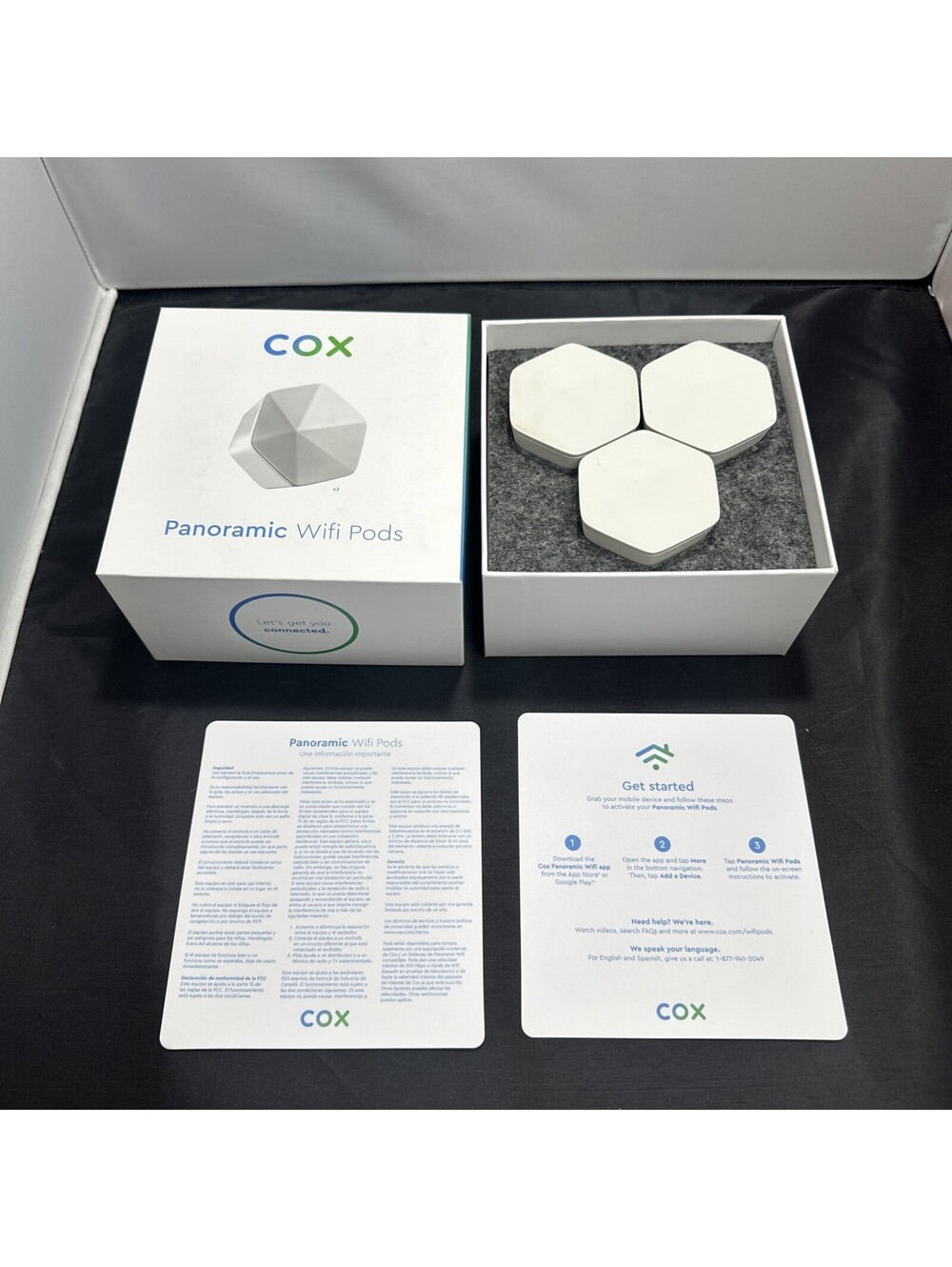 Lot of 3 Cox Panoramic Home Pods WiFi Extenders Model PE1 (1st Gen) A1A